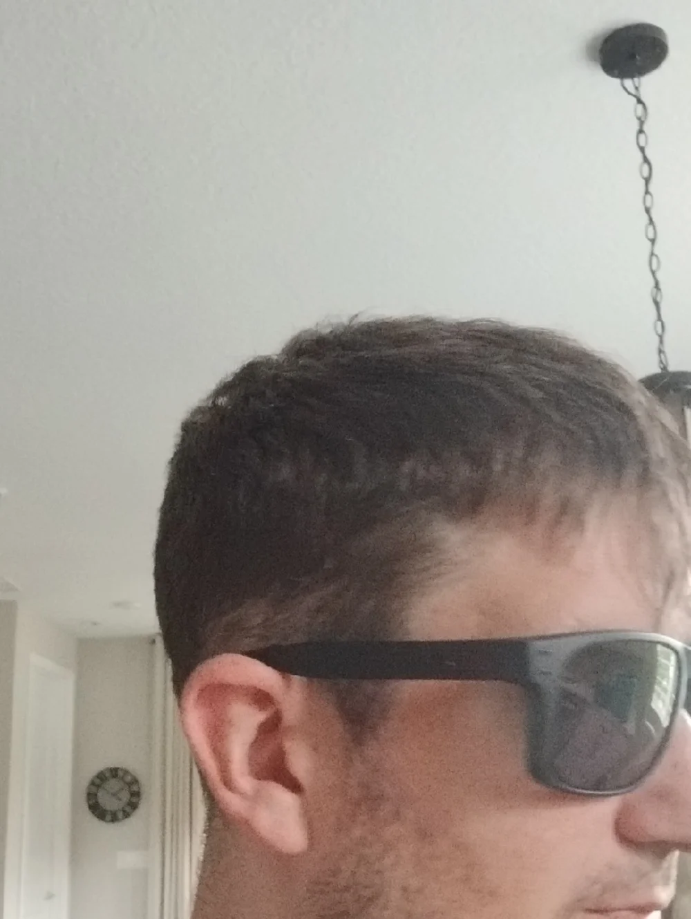 Oakley Black Frame Holbrook Sunglasses with Purple Mirror Lenses